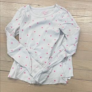 Old Navy Long Sleeve Tee with Pink Hearts